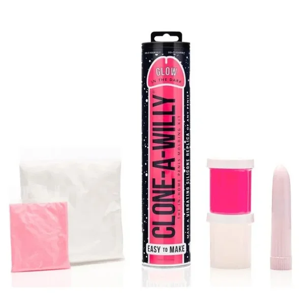 Clone-A-Willy HotPink Glow in the Dark – Silicone