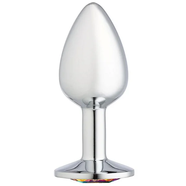 CLOUD 9 GEMS SILVER CHROMED ANAL PLUG SMALL