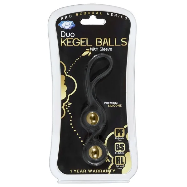 CLOUD 9 PRO SENSUAL DUO KEGEL BALLS BLACK