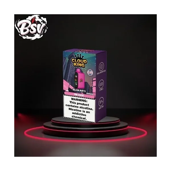 Cloud King Pink Squares Disposable 5PK