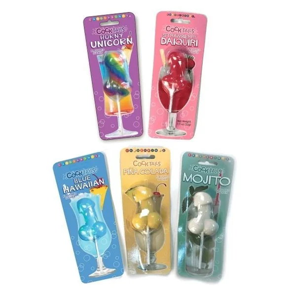 Cocktails Cock Lolipops Strawberry Daiquiri