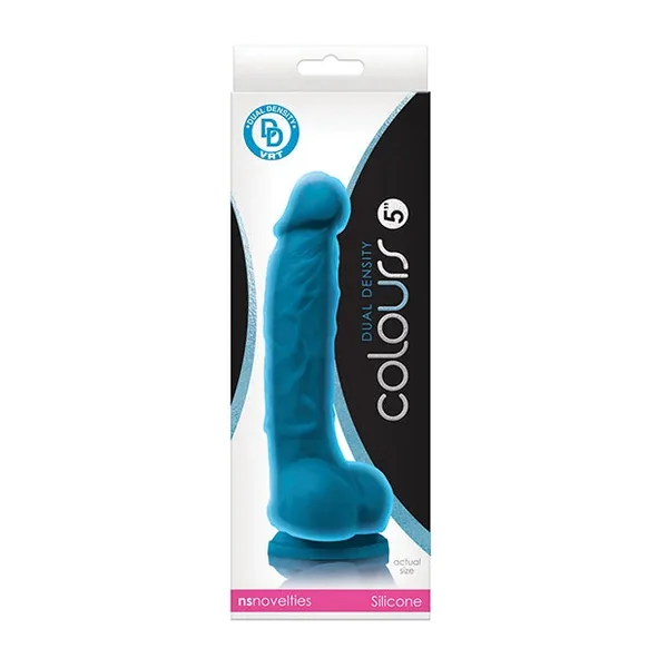 Colours Dual Density 5″ Dildo – Blue