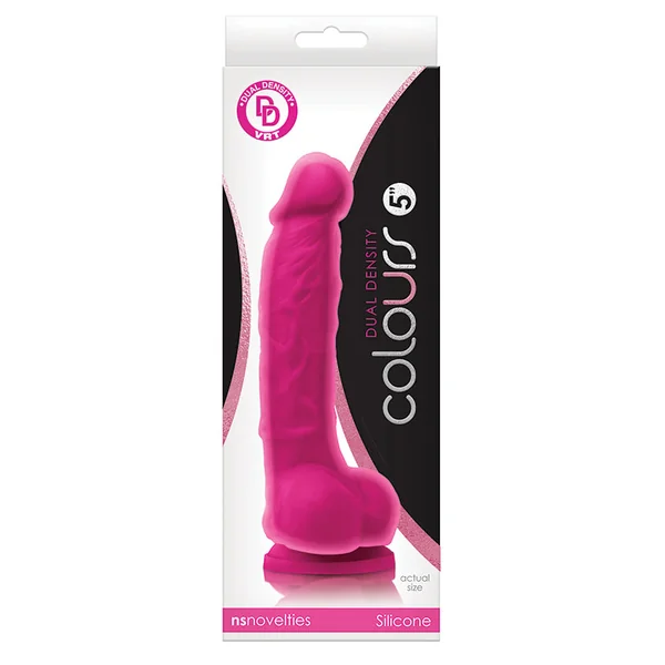 Colours Dual Density Dildo - Pink 5"