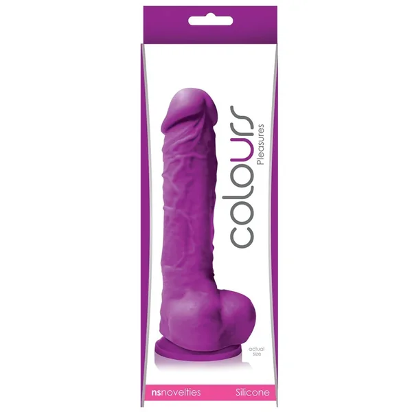 Colours Pleasures 5″ Dildo w/Suction Cup – Purple