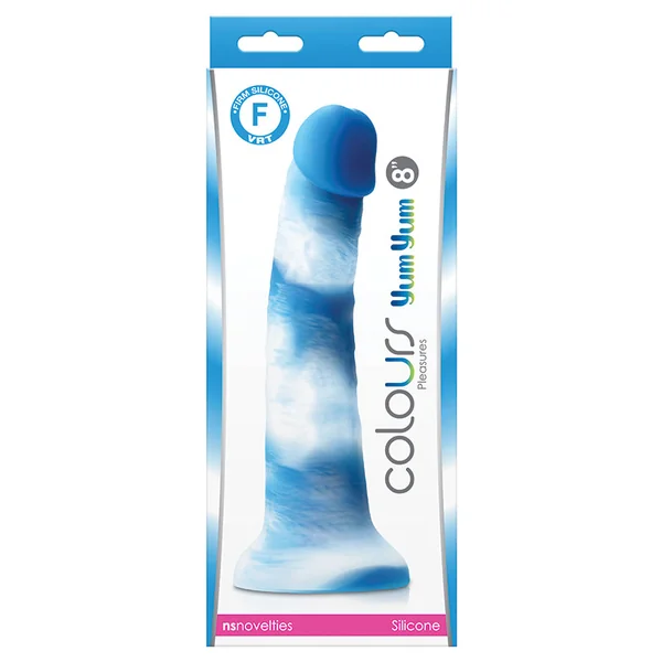 Colours Pleasures Yum Yum Dildo - Blue 8"