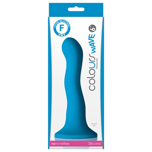 Colours Wave Dildo - Blue 6"