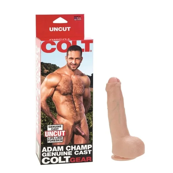 Colt – Adam Champ Uncut Dildo with Suction Cup Base | 8 inches