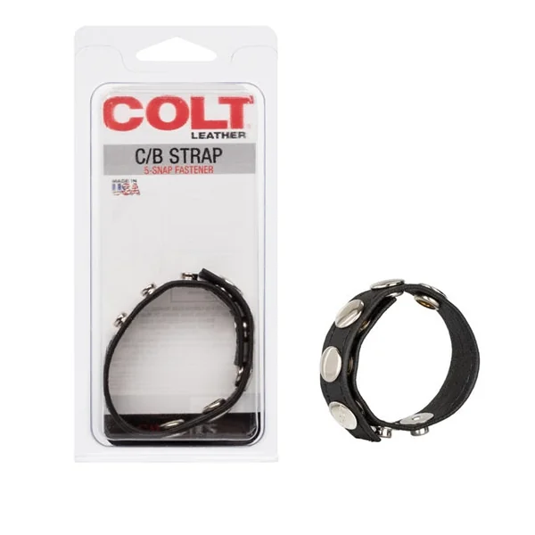 COLT Leather C/B Strap 5-Snap Fastener
