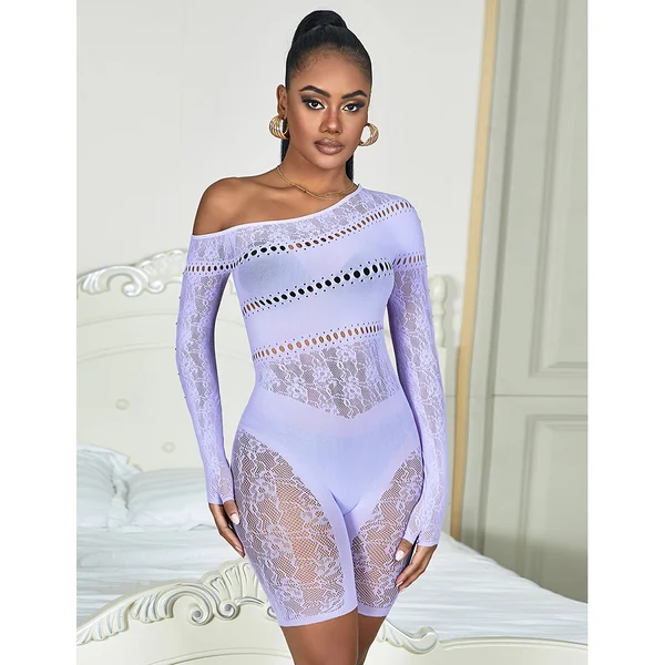 ComeOn Dear – Catsuit Panel Shorts – Lilac – Queen