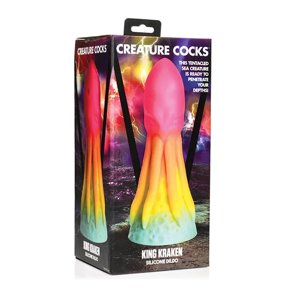 Creature Cocks King Kraken Silicone Dildo - Multi Color