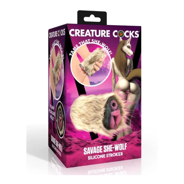 CREATURE COCKS SAVAGE SHE-WOLF SILICONE STROKER
