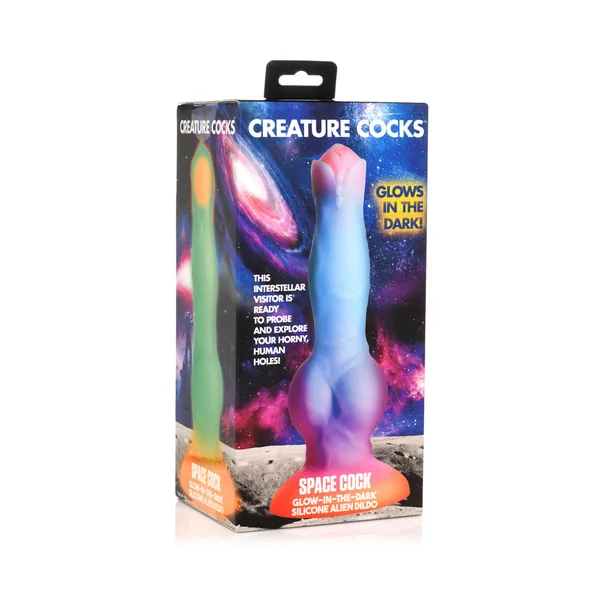 Creature Cocks Space Cock Glow-in-the-Dark Silicone Alien Dildo
