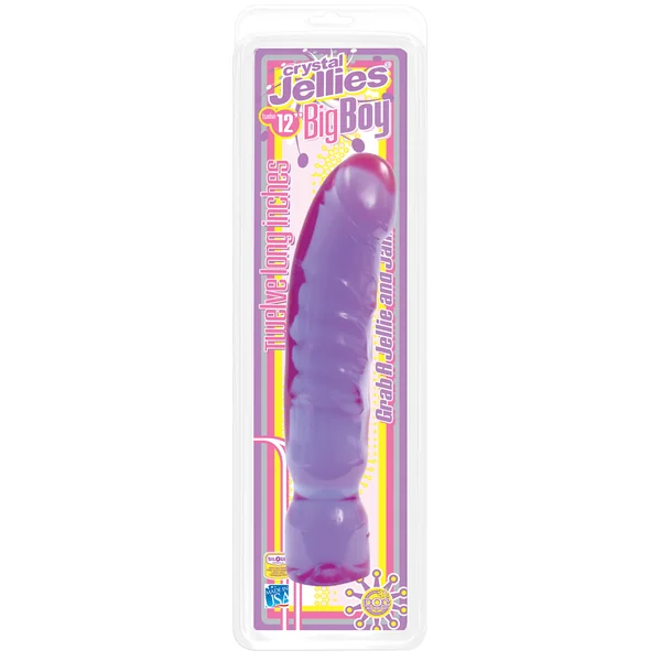 CRYSTAL JELLIES BIG BOY PURPLE DONG 12IN