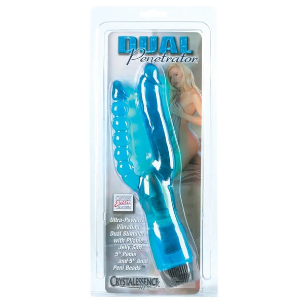Crystalessence 5" Dual Penetrator - Blue