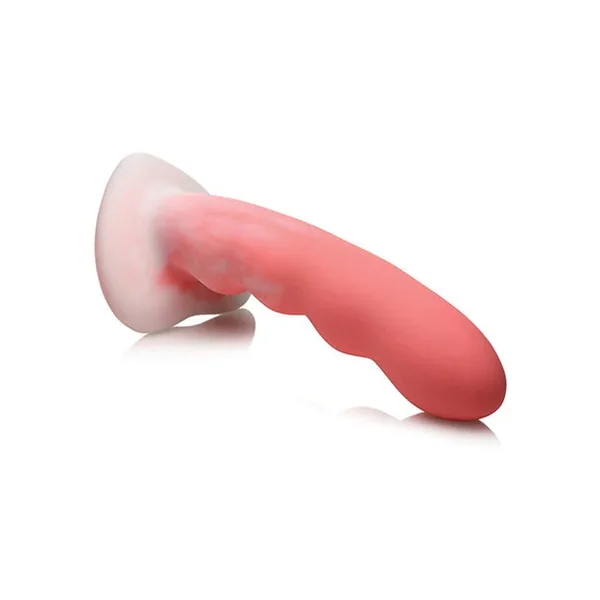 Curve Toys Simply Sweet 7″ Wavy Silicone Dildo – Pink/White