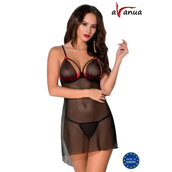 CYRA Chemise Red/Black S/M
