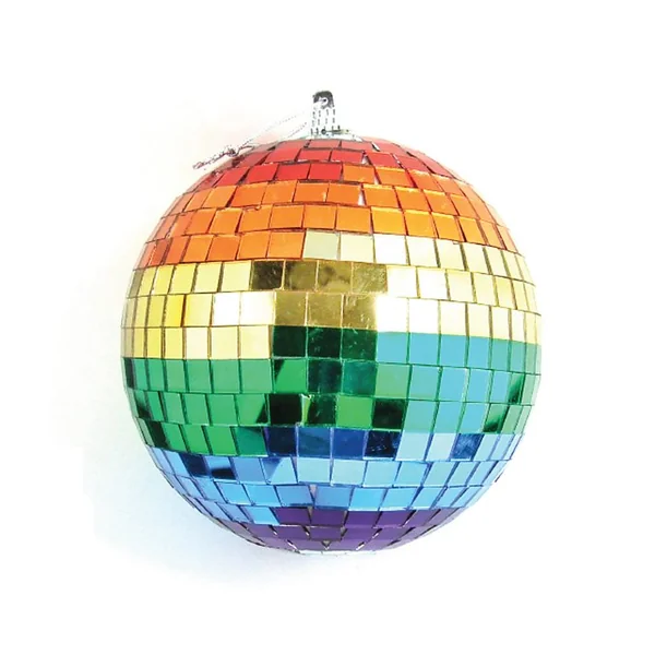 (D) 2 IN RAINBOW DISCO BALL