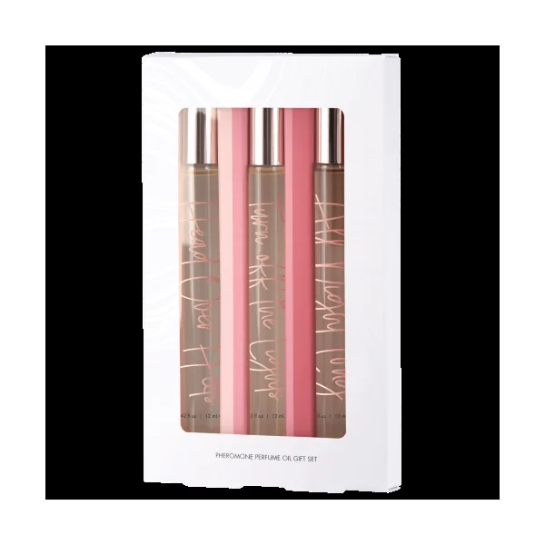 (D) CGC PERFUME OIL W/ PHEROMO 3 PC GIFT SET