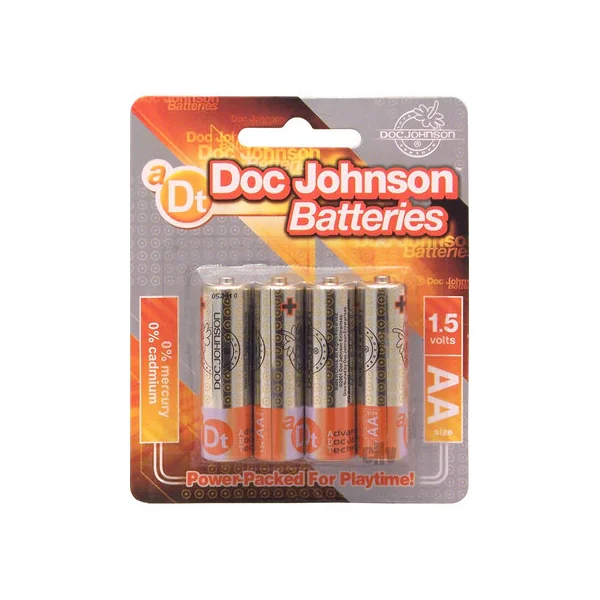 (D) DOC JOHNSON BATTERIES AA 4 PACK CD