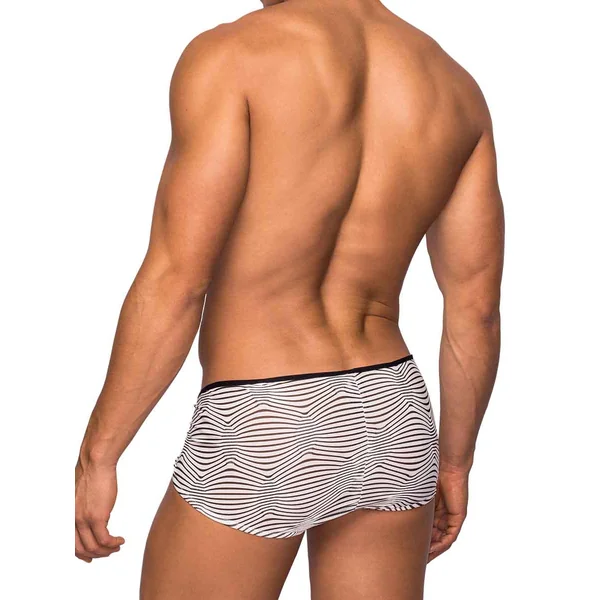 (D) MICRO SHORT TRANQUIL ABYSS BLACK/ WHITE MEDIUM