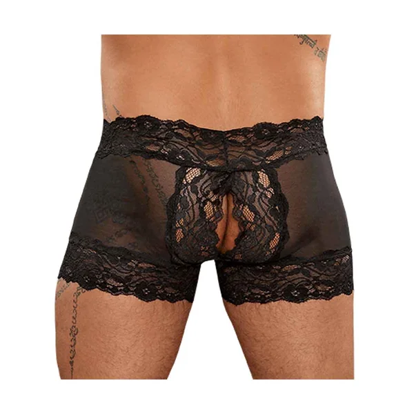 (D) SPLIT BACK SHORT SCANDAL L BLACK LARGE/ XL