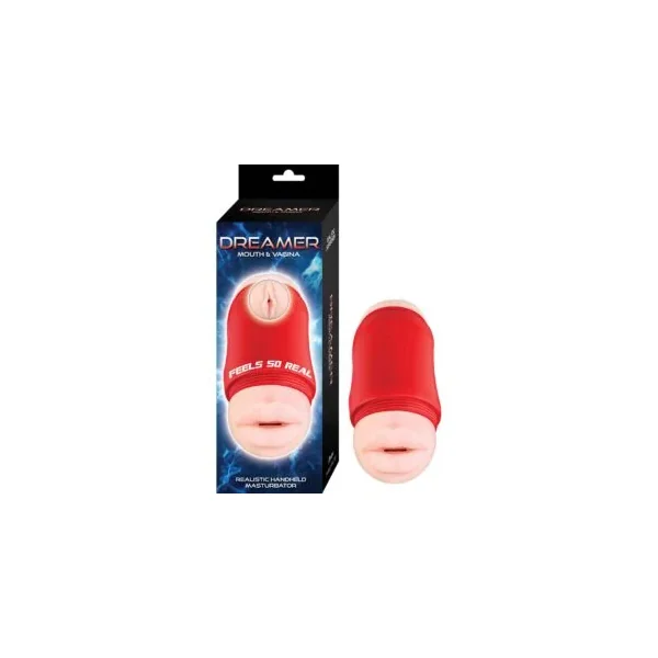 Delite Two Ways Mouth & Vagina Stroker