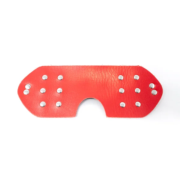 Deluxe Fetish – Studded Red Texture Blindfold