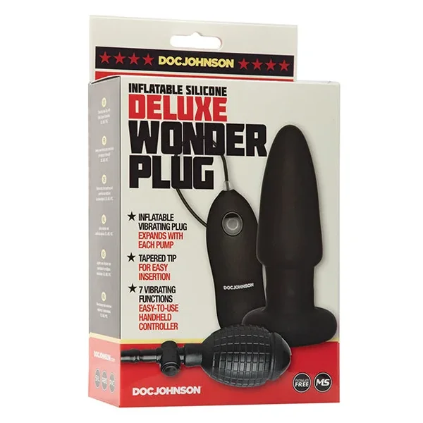 Deluxe Wonder Plug Inflatable Vibrating Butt Plug – Multi Speed