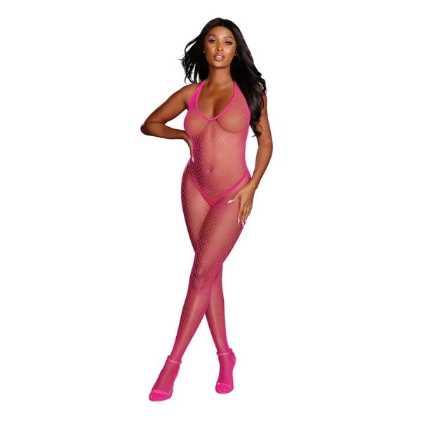 Diamond Net - One Size - Neon Pink