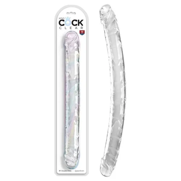 Dildo Double - King Cock Clear - 18 inches