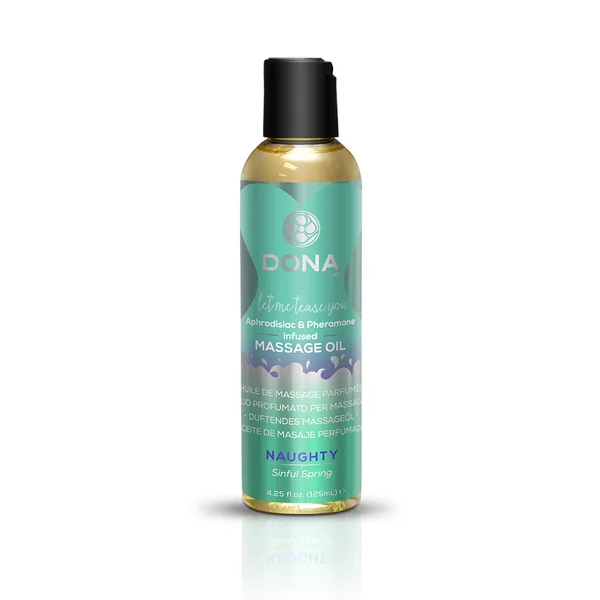 DONA MASSAGE OIL NAUGHTY SINFUL SPRING 3.75 OZ (Out Mid Jul)