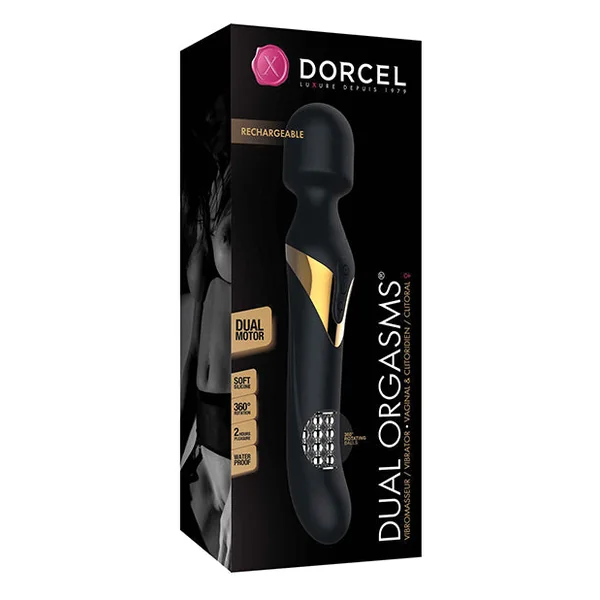 Dorcel Dual Orgasms Wand - Black/gold