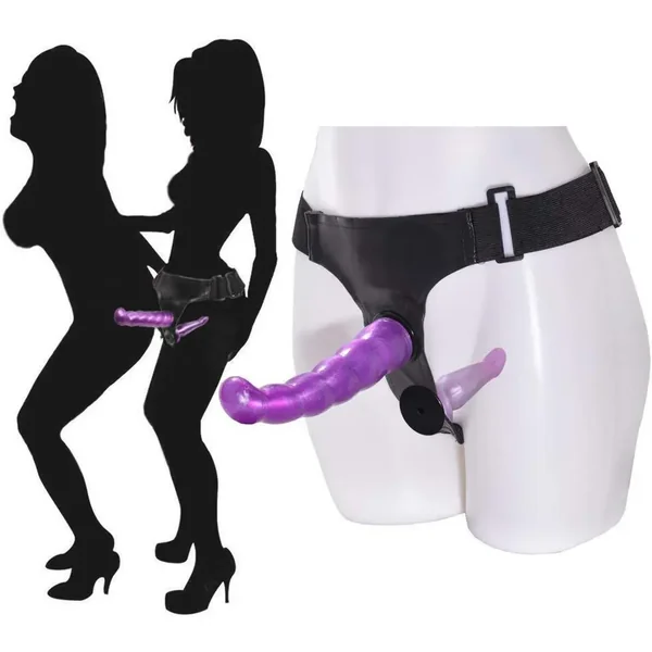 Double Trouble 7 Inch Double Lesbian Strapon Dildo