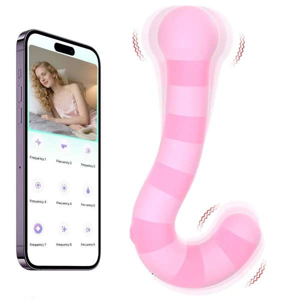 Double-headed Vibrating G-spot Clitoral Vibrator With APP Control