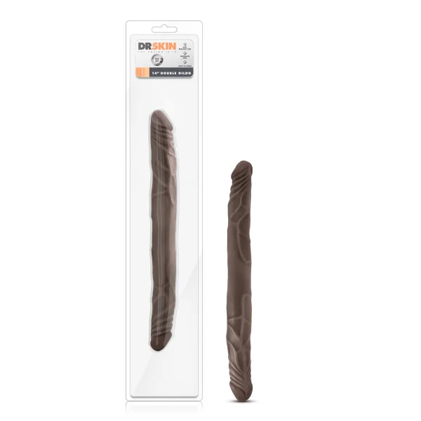 DR. SKIN 14 DOUBLE DILDO CHOCOLATE “