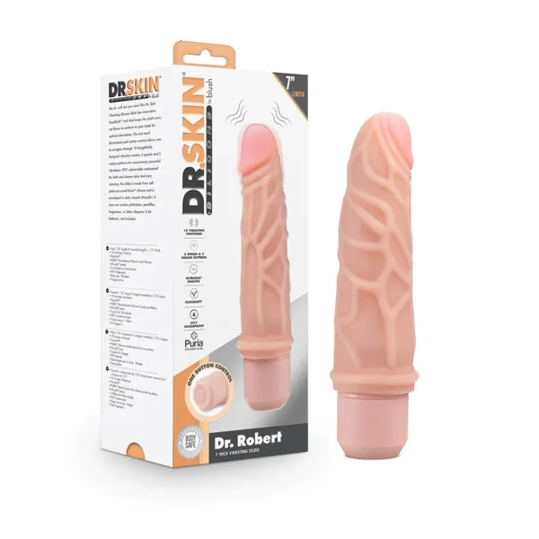 Dr Skin 7" Vibrator Dr Robert by Blush Novelties