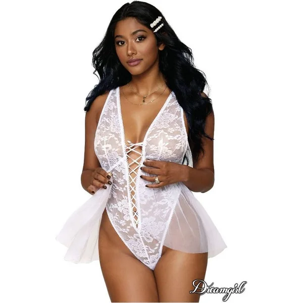 Dreamgirl Lingerie - Teddy with skirt 12918