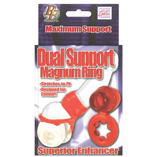 Dual Support Magnum Ring - Red