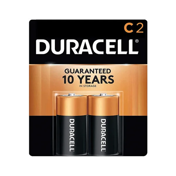 Duracell Alkaline Batteries - C Pack Of 2