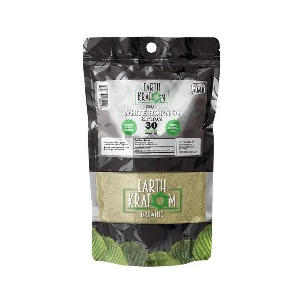Earth Kratom 30g Powder White Borneo
