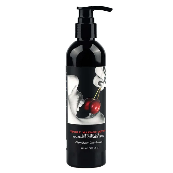 Earthly Body Edible Massage Lotion - Cherry 8oz
