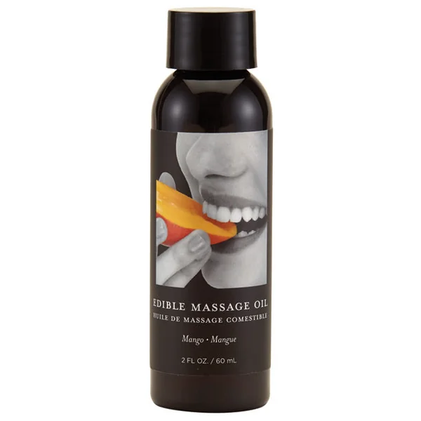 Earthly Body Edible Massage Oil - 2 Oz Mango