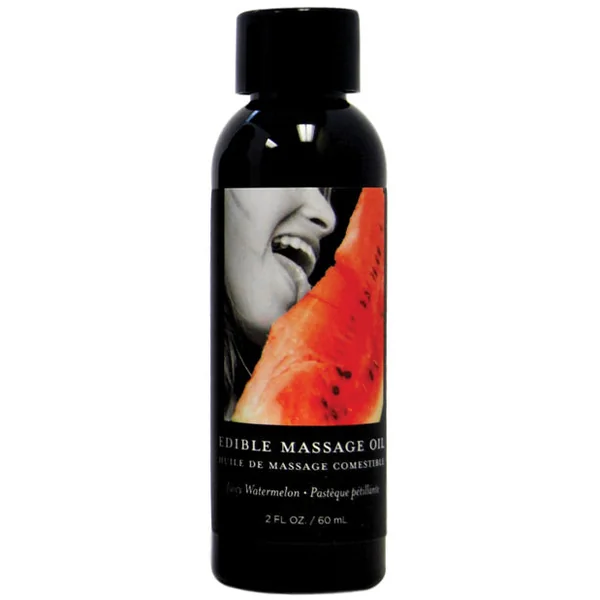 Earthly Body Edible Massage Oil - 2 Oz Watermelon