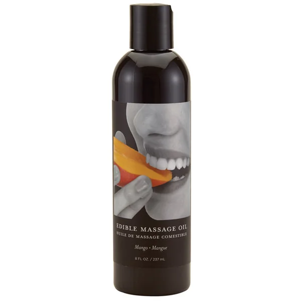 Earthly Body Edible Massage Oil - 8 Oz Mango