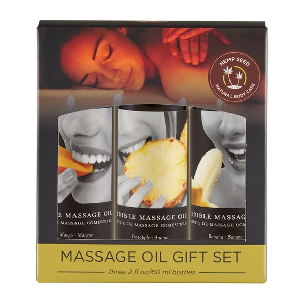 Earthly Body Edible Massage Oil Gift Set - 2 Oz
