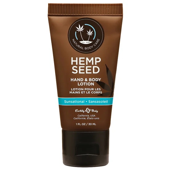 Earthly Body Hemp Seed Hand & Body Lotion - Sunsational 1oz