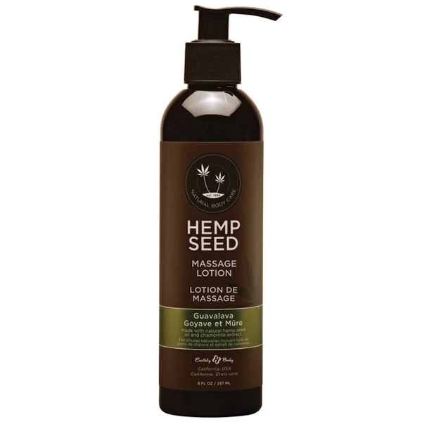 Earthly Body Hemp Seed Massage Lotion - 8 Oz Guava Lava