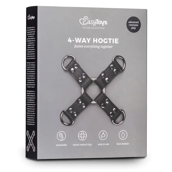 Easy Toys Faux Leather Hogtie – Black