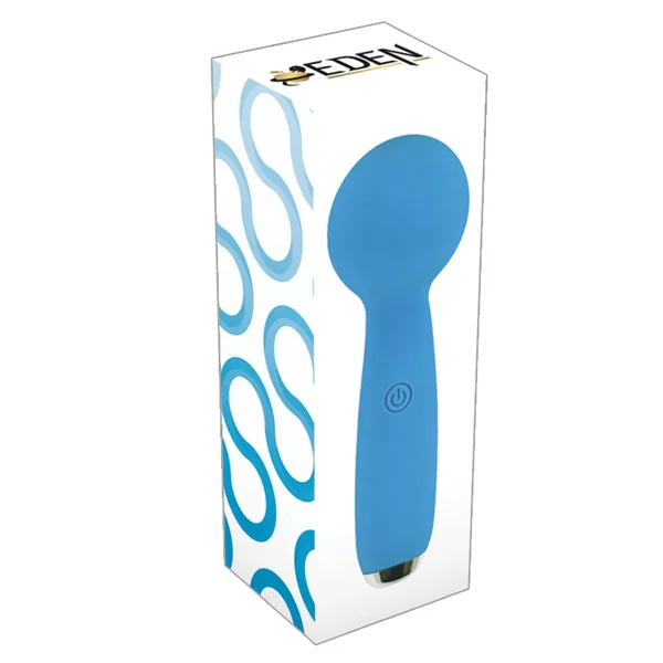 Eden Petites Lil Exclaim Mini Wand Vibrator - Blue