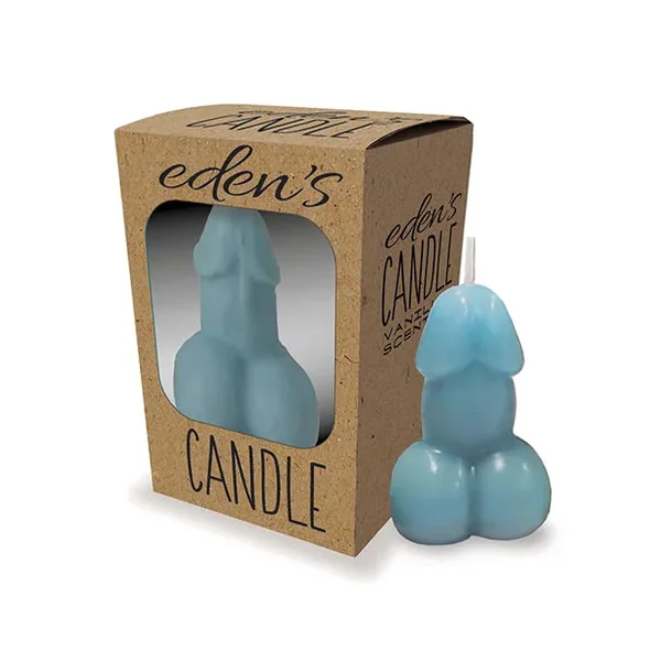 Eden’s Penis Candle – Blue – Vanilla